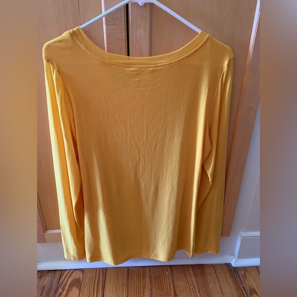 NWT! Boo Radley Gold Sheer Long Sleeve Mesh Top Size Small - Picture 2 of 6